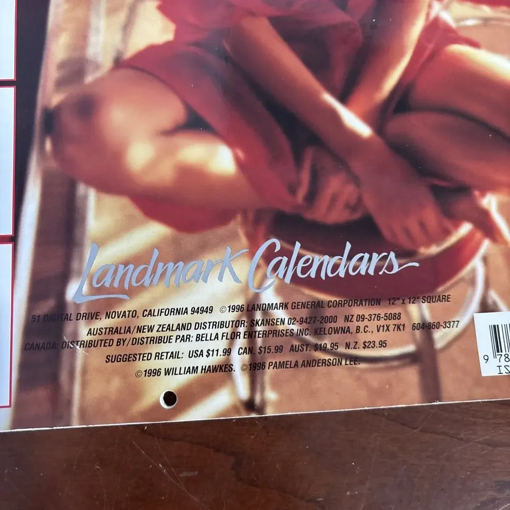 Pamela Anderson 1997 Calendar 90s Pamela Lee Official Merch Collectible RARE